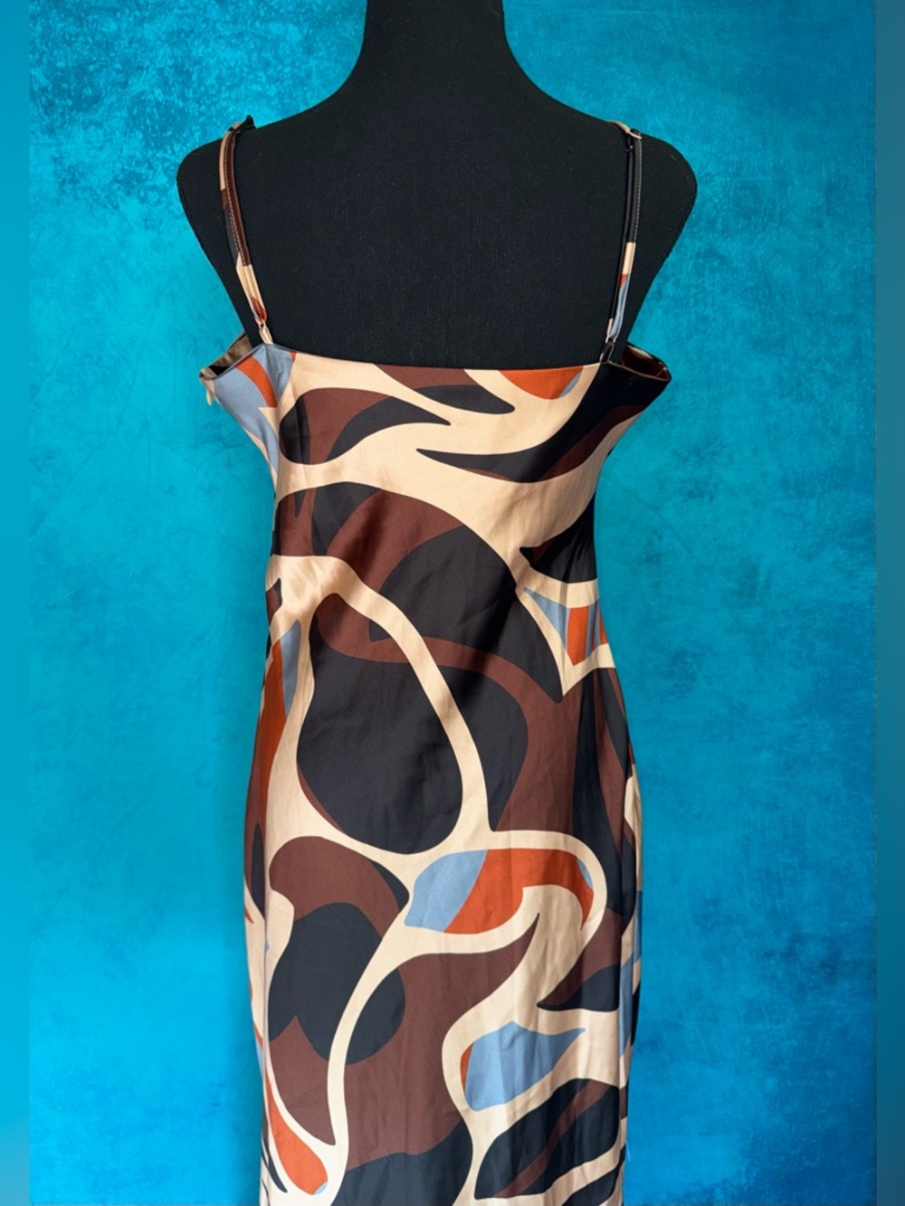 House of Harlow 1960 sleeveless scowl neck midi/maxi slip dress - Picture 6 of 10